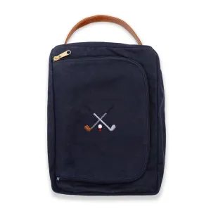 Crossed Clubs Shoe Bag