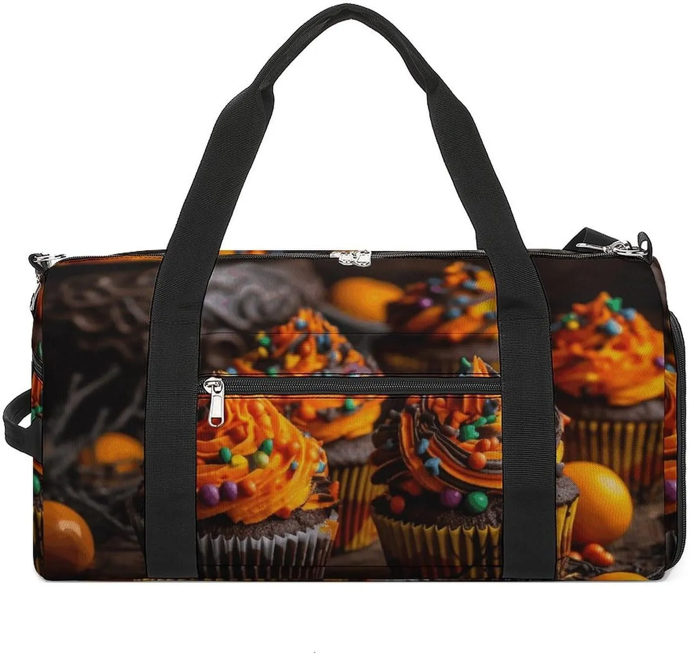Cupcakes on The Table Gym Bag Sport Gym Tote Bag Lightweight Duffle Bag Carry On Weekender Bags for Women Men