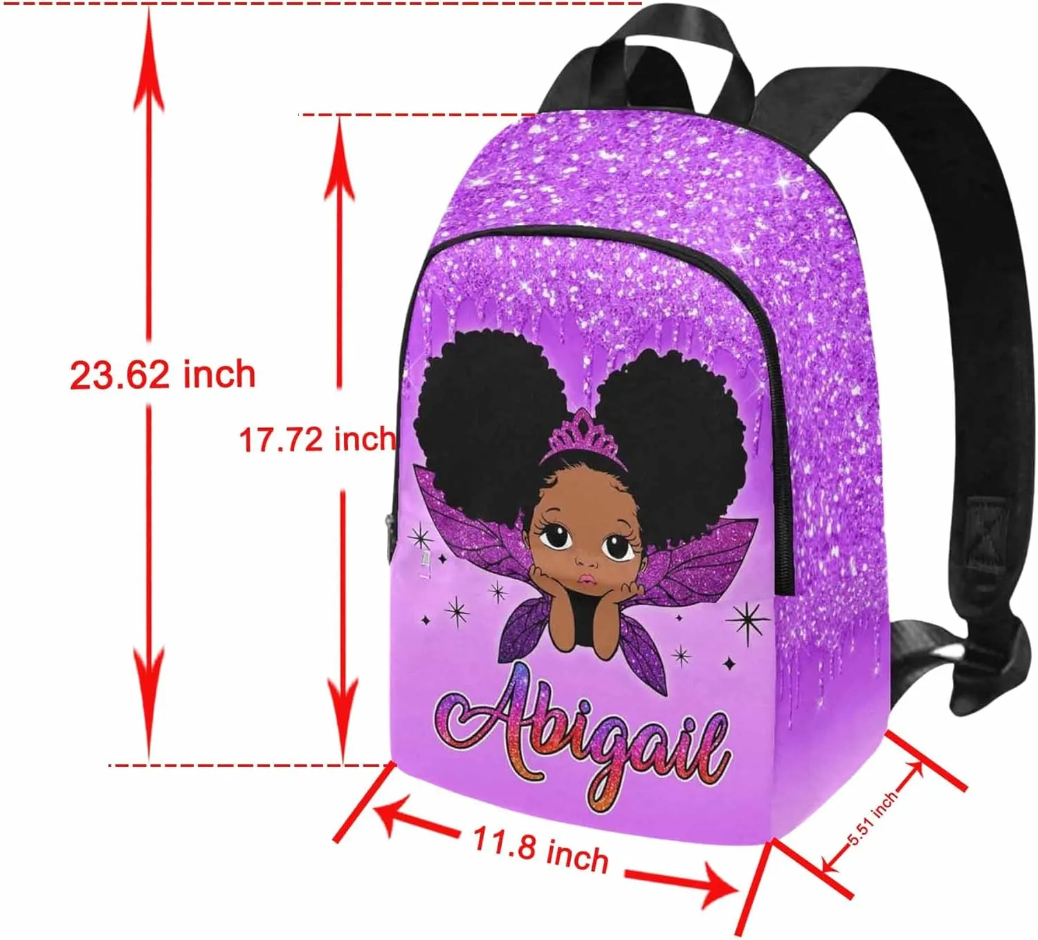 Custom School Bags for Girls Butterfly Diamond Pattern Personalized Backpack with Name Bookbag Elementary Primary School Bags Rucksack High College Book Back Packs for Kids Teens Back to School Gifts