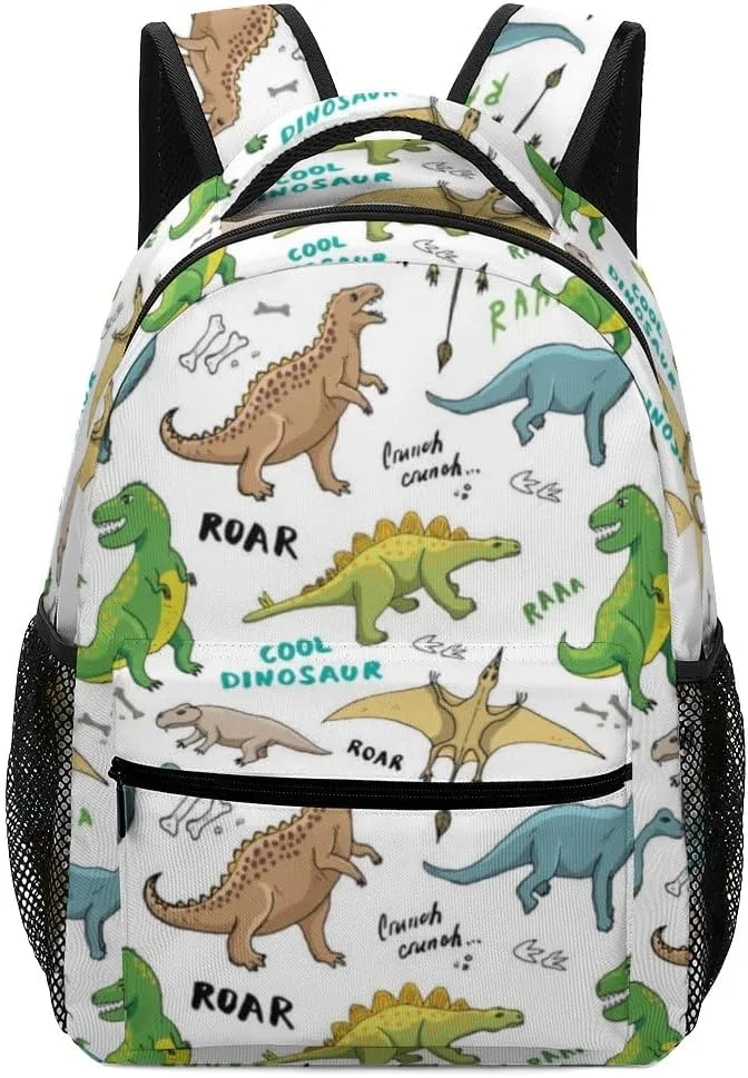 Cute Cartoon Dinosaurs Kids Backpack Bag, Daypack Bag for Boys Girls School Kindergarten Travel