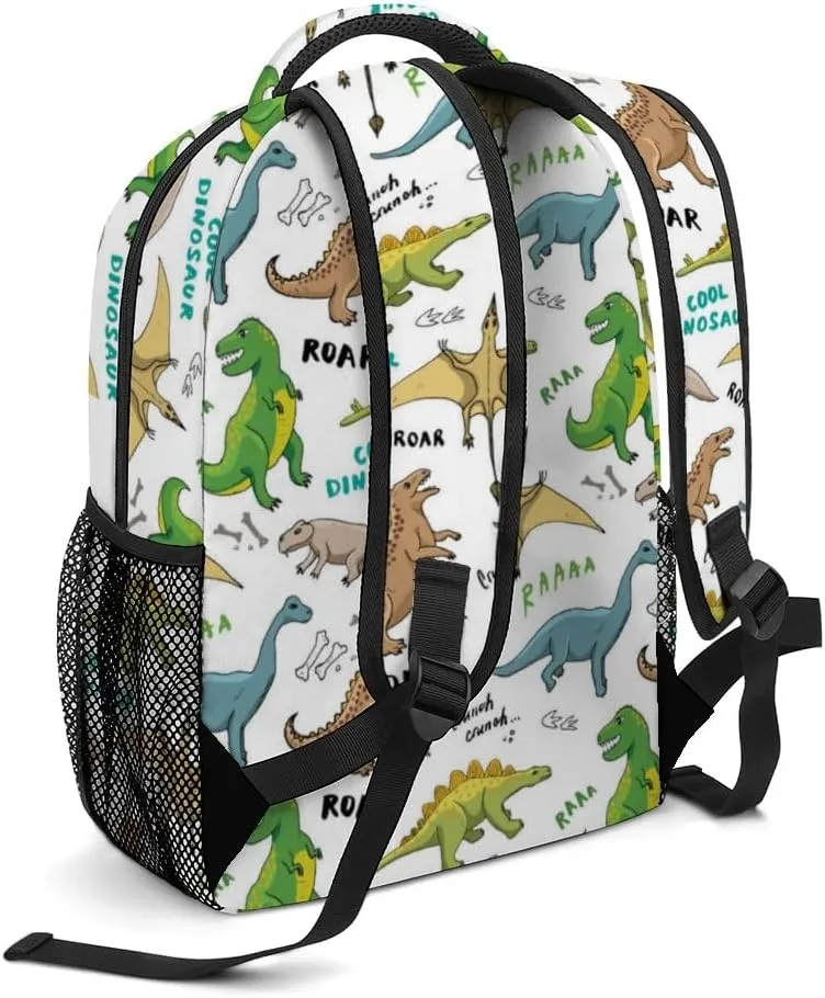 Cute Cartoon Dinosaurs Kids Backpack Bag, Daypack Bag for Boys Girls School Kindergarten Travel