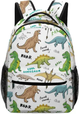 Cute Cartoon Dinosaurs Kids Backpack Bag, Daypack Bag for Boys Girls School Kindergarten Travel