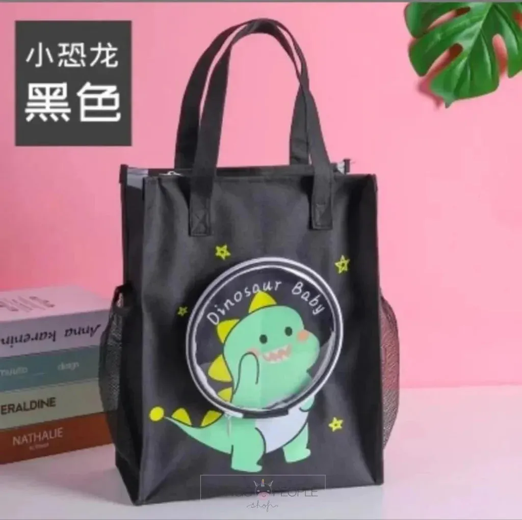 Cute Cartoon Print Multipurpose Shoulder Bag With Super Large Capacity