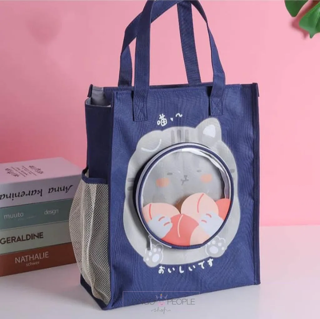 Cute Cartoon Print Multipurpose Shoulder Bag With Super Large Capacity