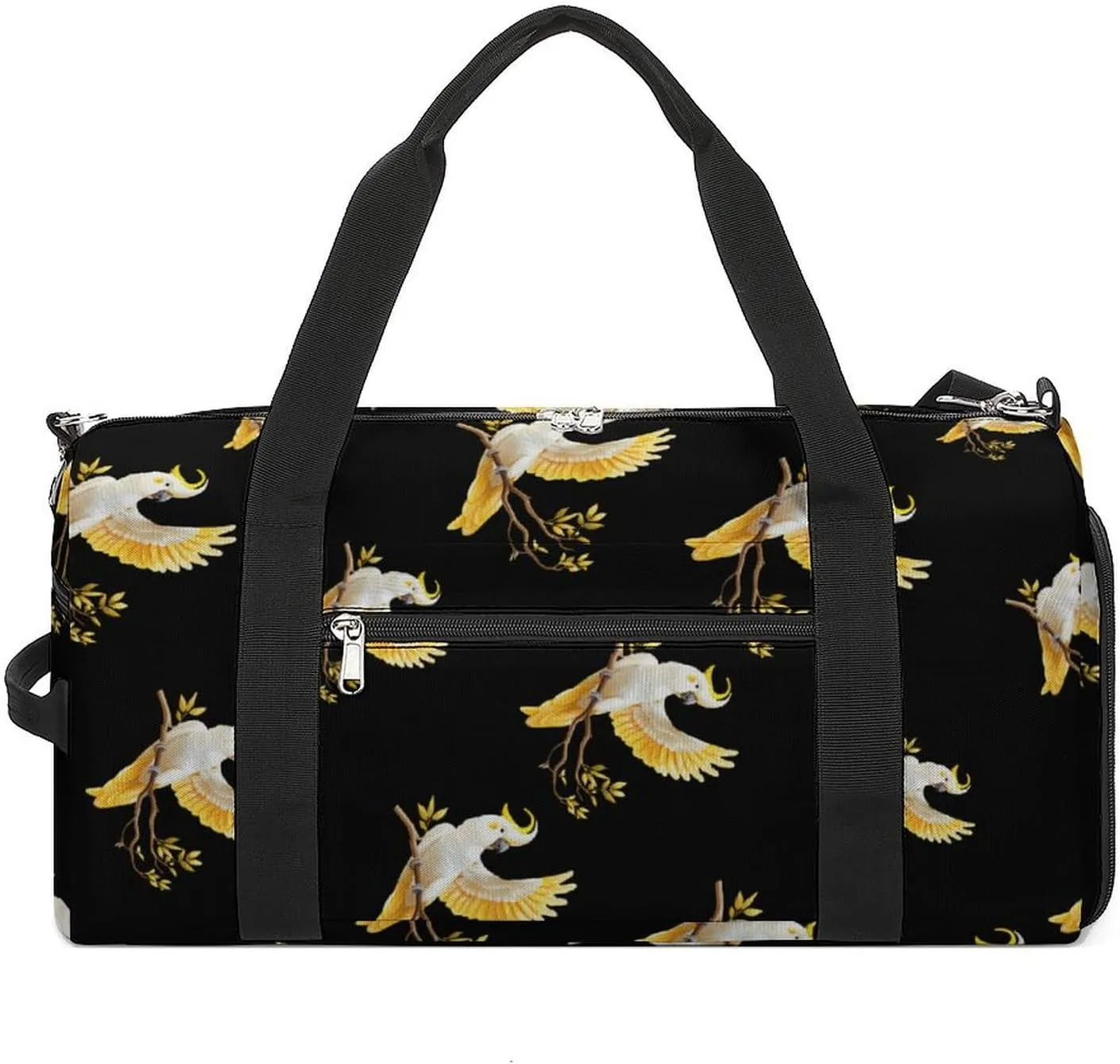 Cute Cockatiel Sports Gym Bag for Men Women Travel Duffel Bag with Shoulder Strap