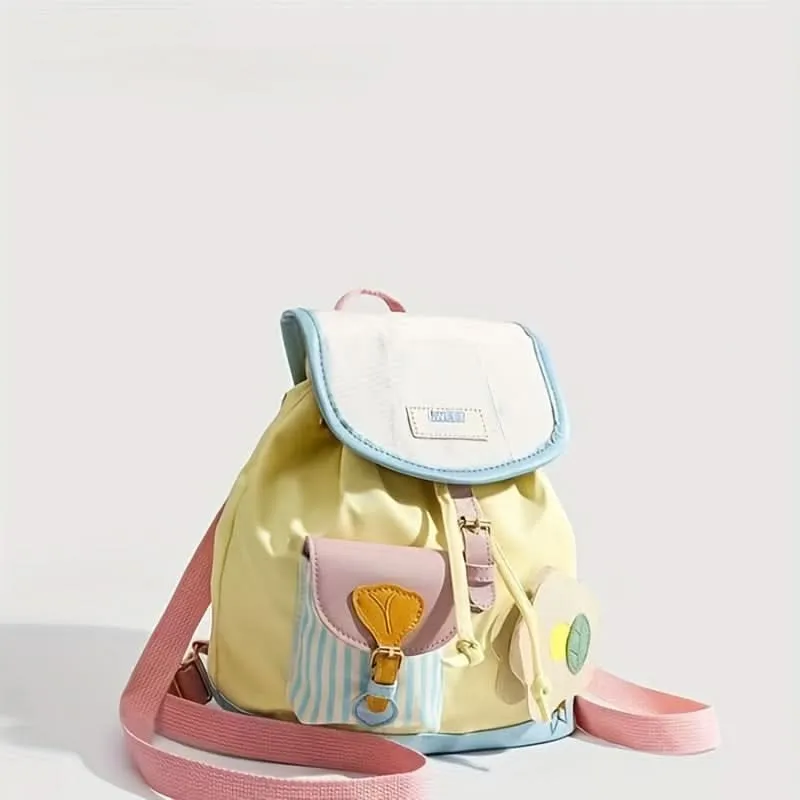 Cute Colorblock Cartoon Backpack for Kids