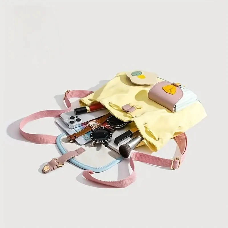 Cute Colorblock Cartoon Backpack for Kids