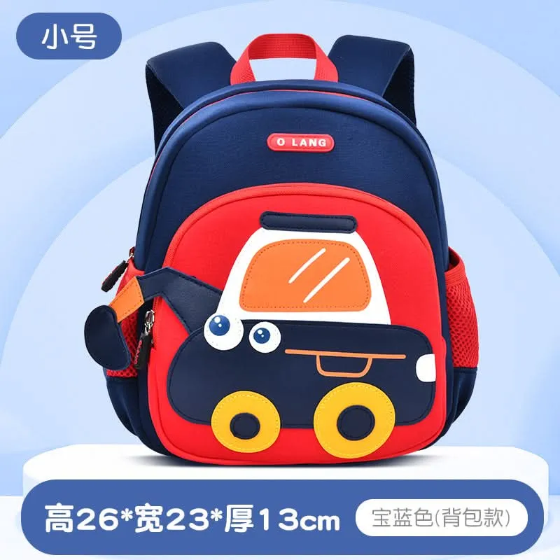Cute Excavator Kids' Backpack – School Bag for Kindergarten & Preschool Boys & Girls