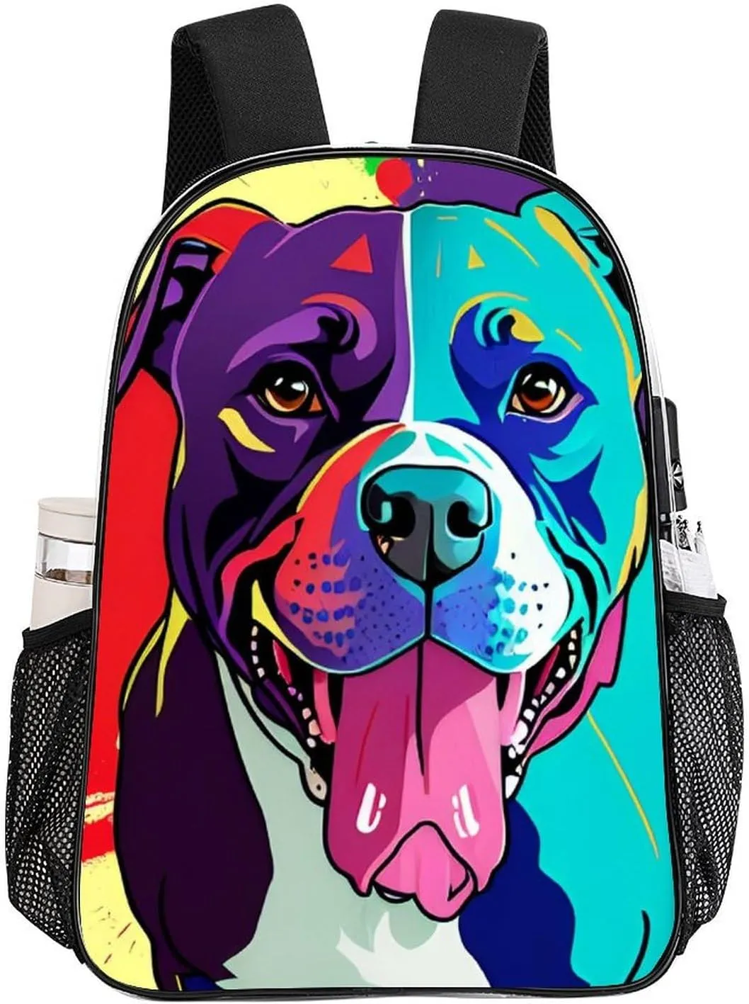 Daypack Backpack Anti-Theft Multipurpose Big Capacity Bookbag - American Pit Bull Terrier Dog Art Business Computer Bag Transparent Bag