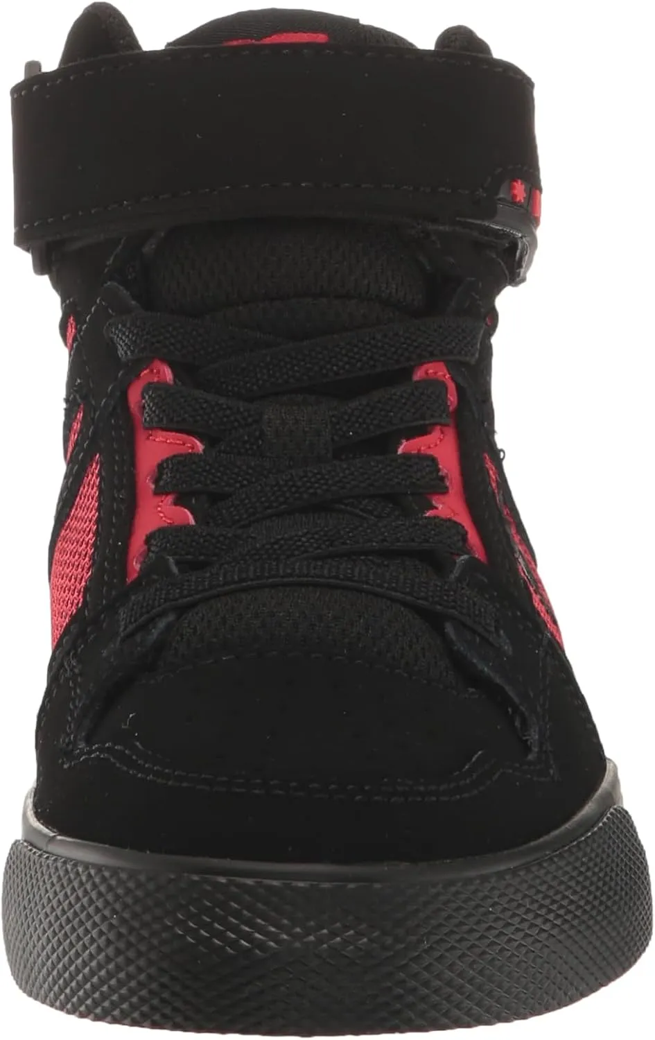 DC Boy's Pure High Top Ev Skate Shoes with Ankle Strap and Elastic Laces