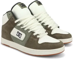 DC Men's Manteca 4 HI Skate Shoe, Olive/Khaki/Gum, 8.5