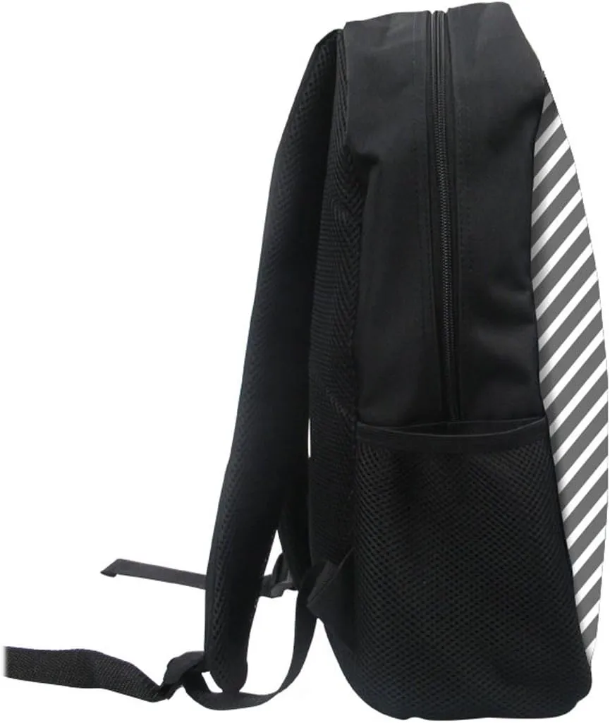 Dellukee School Bags For Teens Cute Stylish Daypack Backpack White Tiger Print