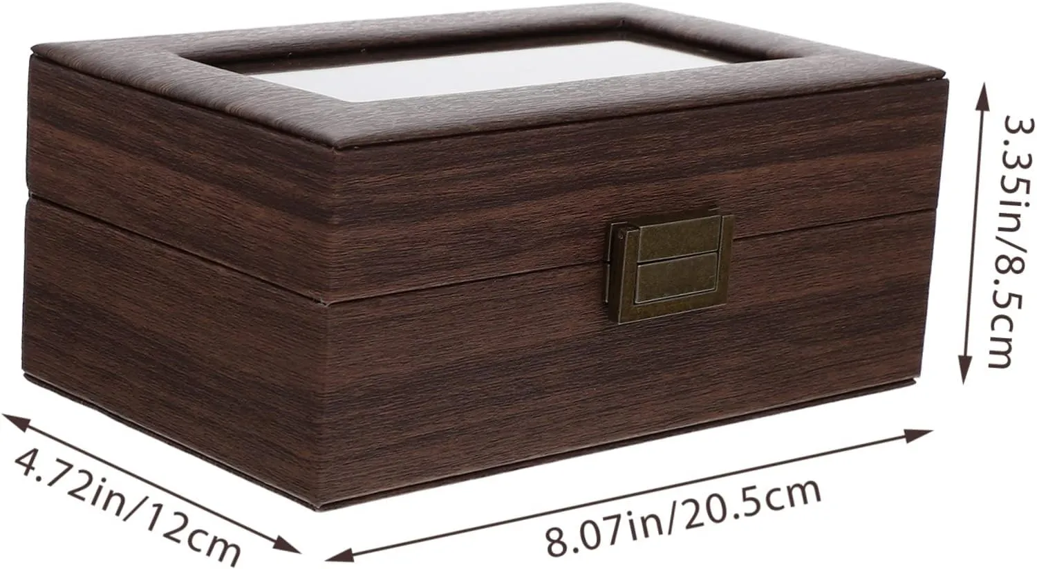 Desktop Wood Watch Box Elegant Watch Display Case for Women Bracelet Organizer Stylish Storage for Jewelry for Home Travel