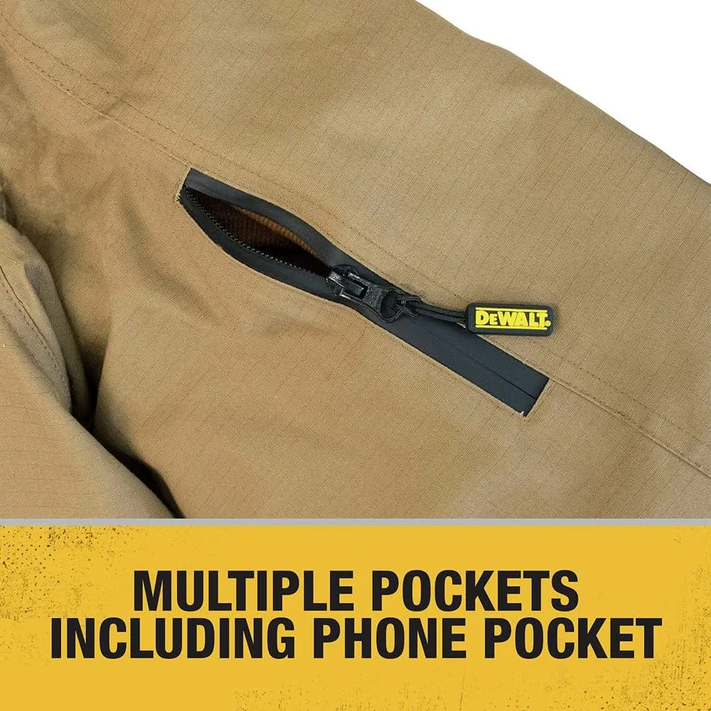 DEWALT Men's Heavy Duty Ripstop Heated Jacket Kitted