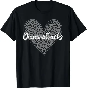 Diamondbacks Century Leopard Heart Pattern HS T-Shirt