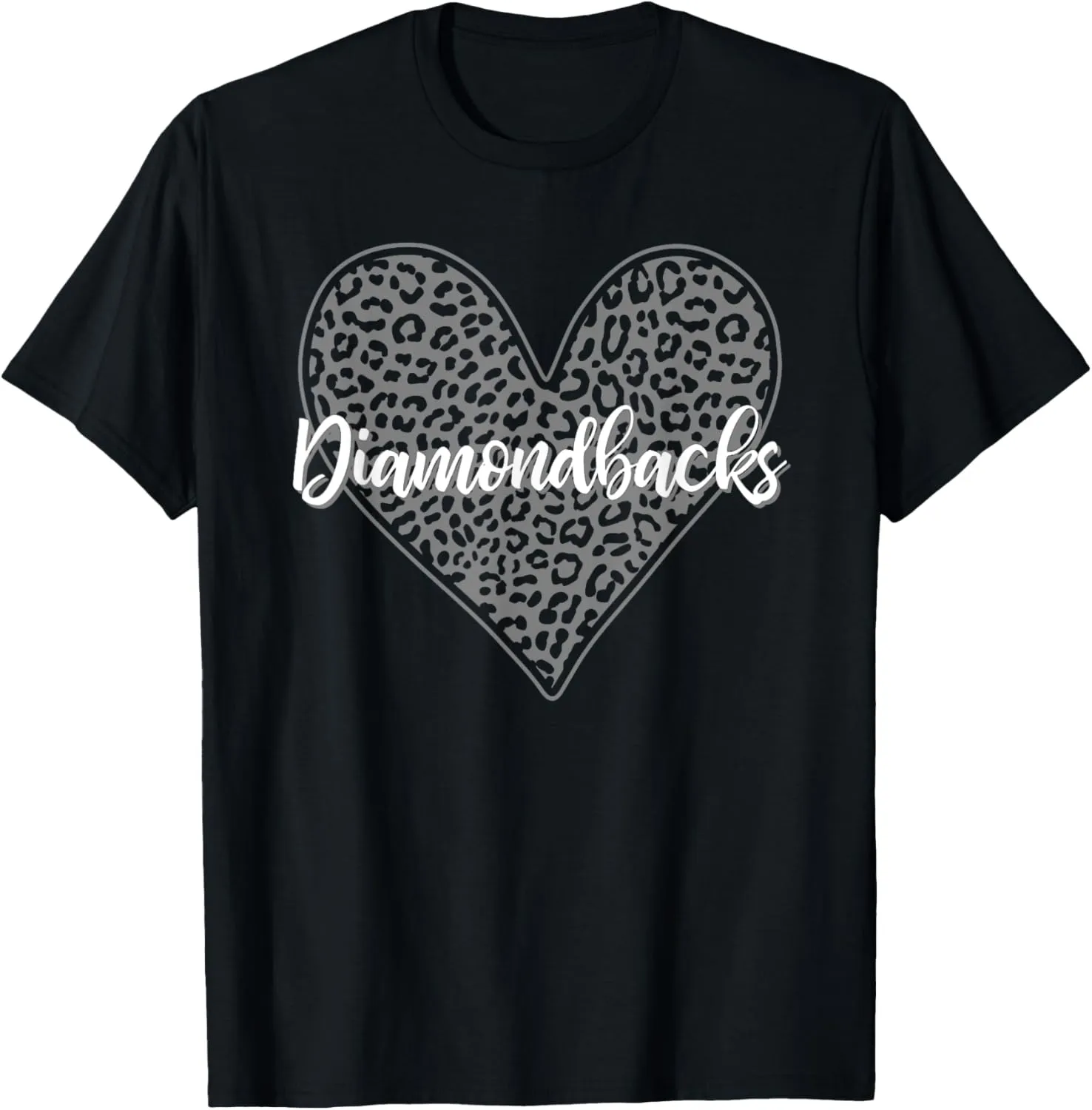 Diamondbacks Century Leopard Heart Pattern HS T-Shirt