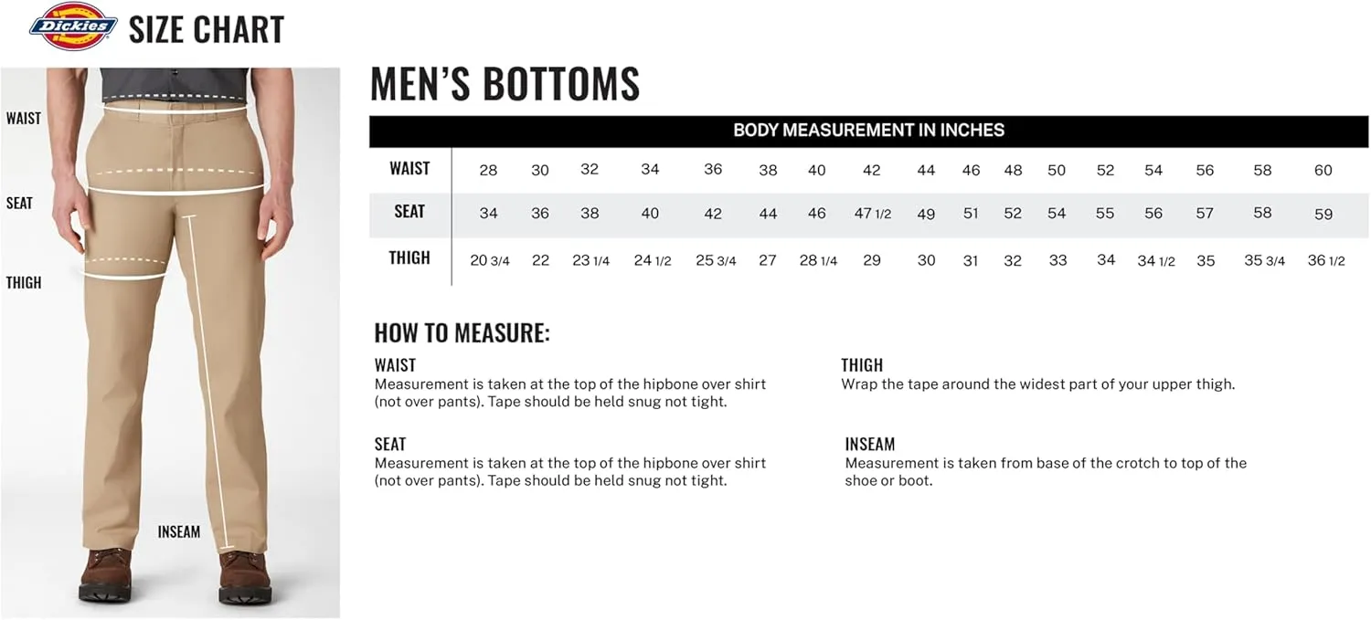 Dickies mens Skinny Fit Work Pants