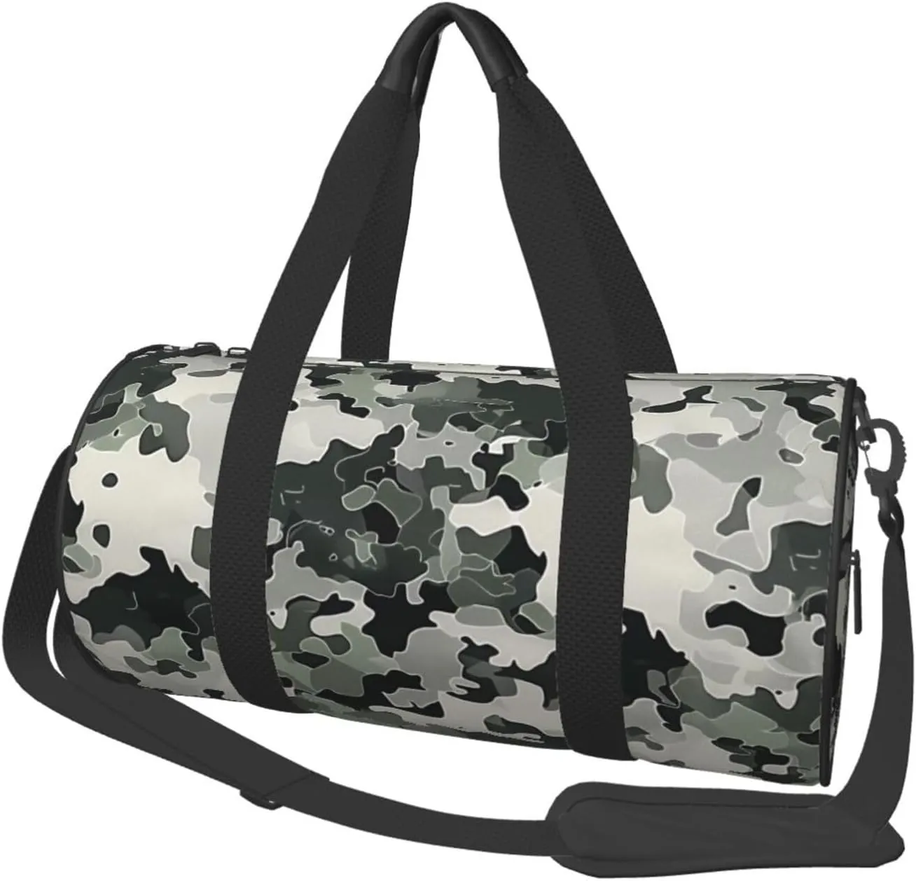 Digital Camouflage Printed Sports Gym Bag for Men Women Foldable Duffel Bag Carry On Weekender Bag for Travel Sports