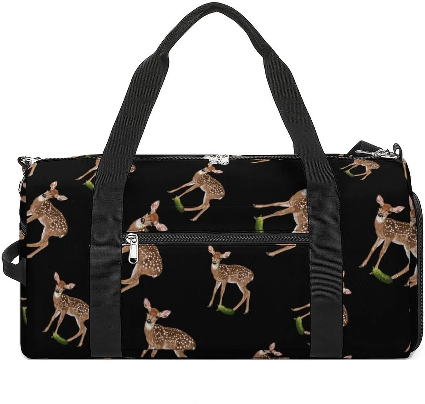Dill Doe Nature Deer Redneck Pickle Sports Gym Bag for Men Women Travel Duffel Bag with Shoulder Strap