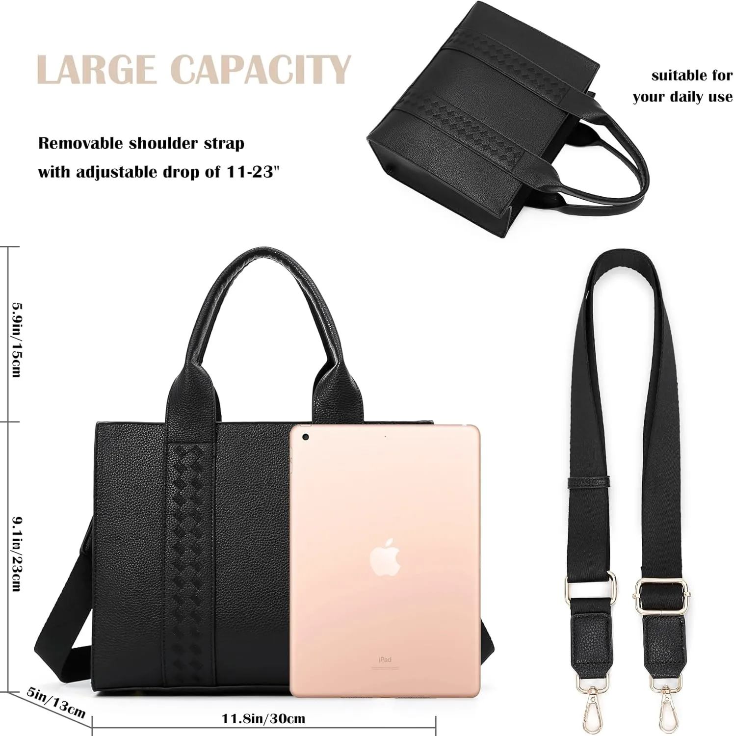 DMICXEL Tote Bag Crossbody Purses for Women Shoulder Handbag PU Leather Top Handle Satchel Bags