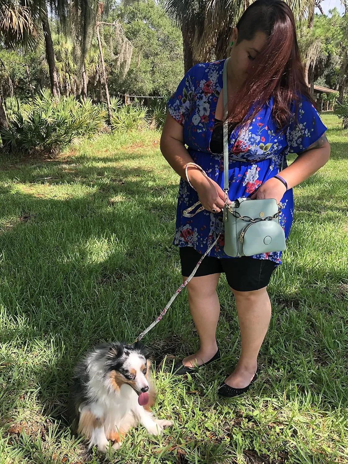 Dog Walking Bag - Poop Bag Dispenser - Dog Treat Bag - Hand Free Wear 3 Ways