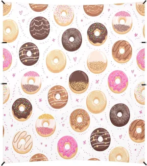Donuts and Love Beach Tent Camping Sun Shelters Portable Outdoor Canopy Sun Shade for Camping Trips Fishing Backyard Fun or Picnics Easy Setup with Carrying Bag