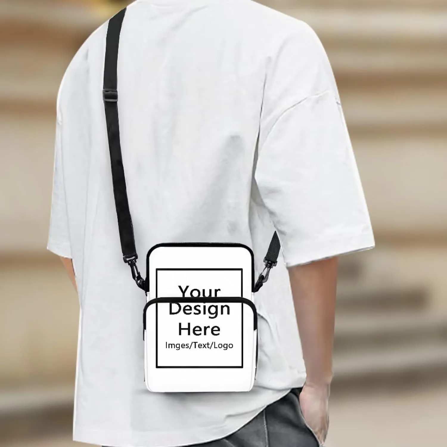 Double Layer Crossbody Bag for Women Lightweight Travel Purse Small Messenger Bags Phone Key Wallet Satchel Clutch