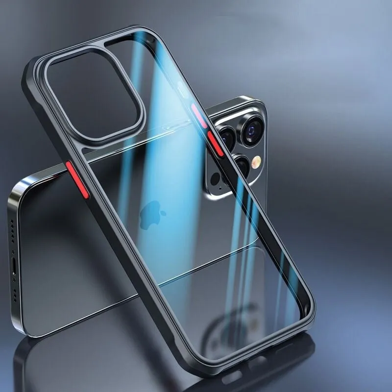 Double Shade Shockproof Clear Phone Case