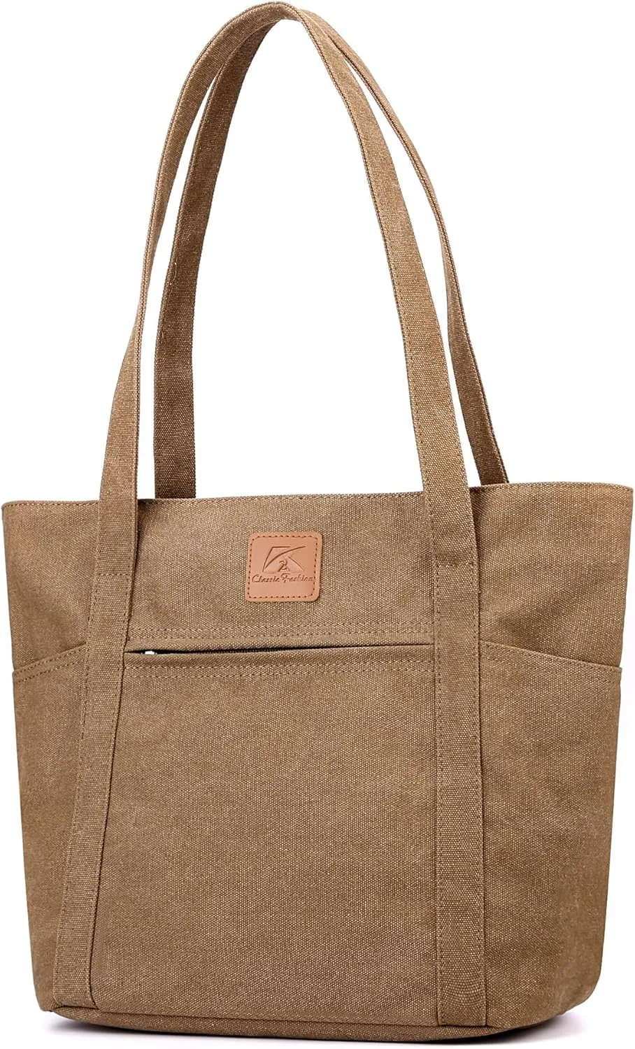 DOURR Womens Shoulder Handbags Heavy Duty Canvas Work Tote Retro Bucket Bag