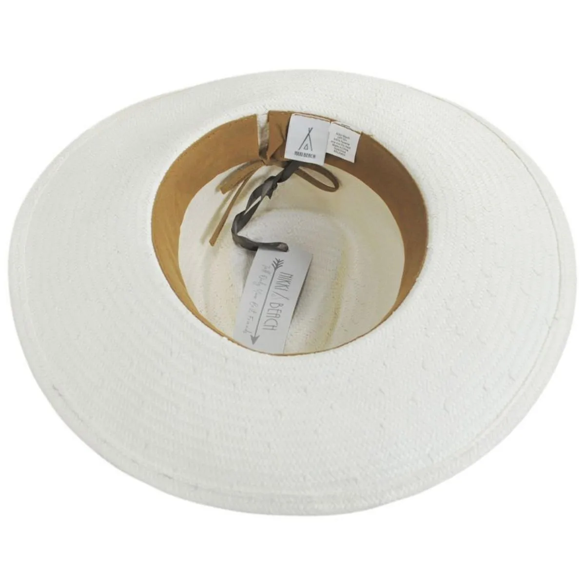 Dove Toyo Straw Fedora Hat