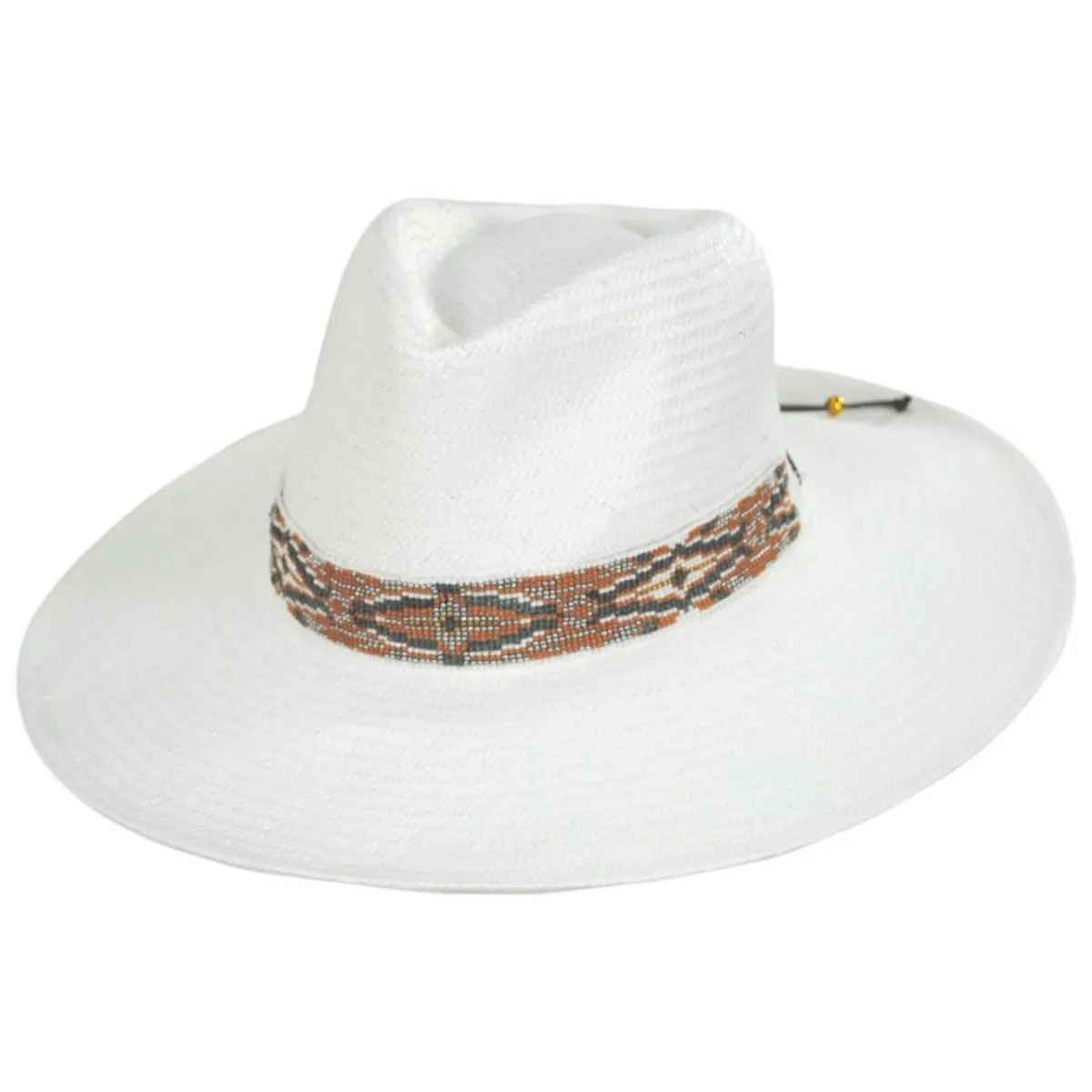 Dove Toyo Straw Fedora Hat