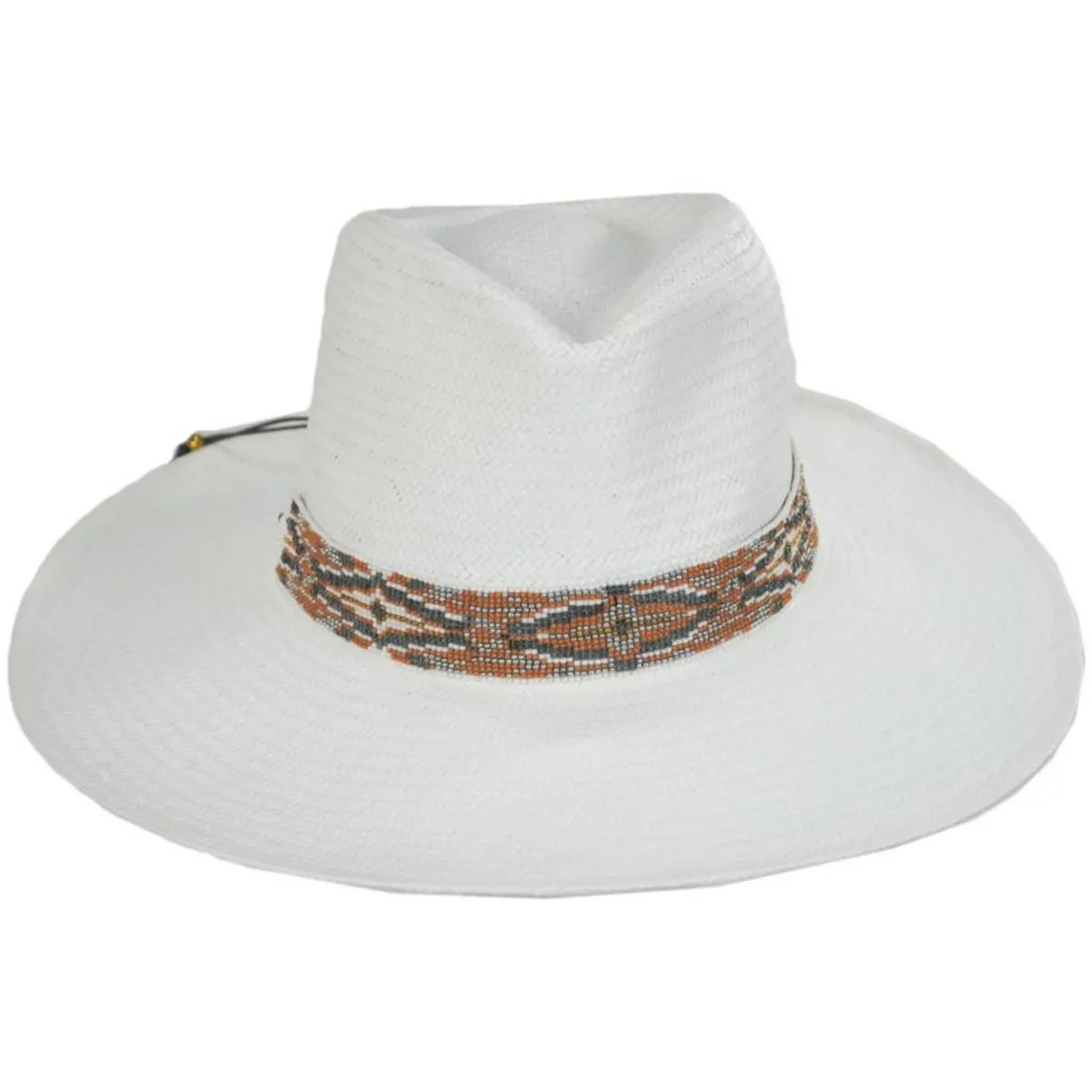 Dove Toyo Straw Fedora Hat
