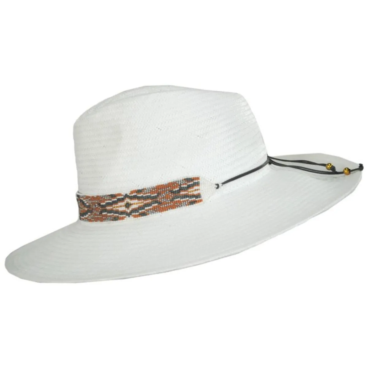 Dove Toyo Straw Fedora Hat