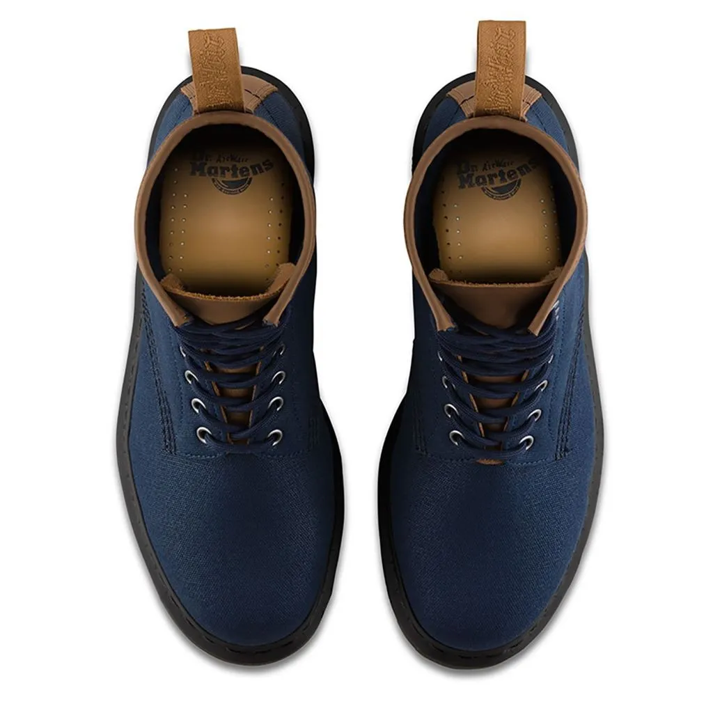 Dr. Martens Waxy New Laredo Canvas Leather Men's Biker Boots