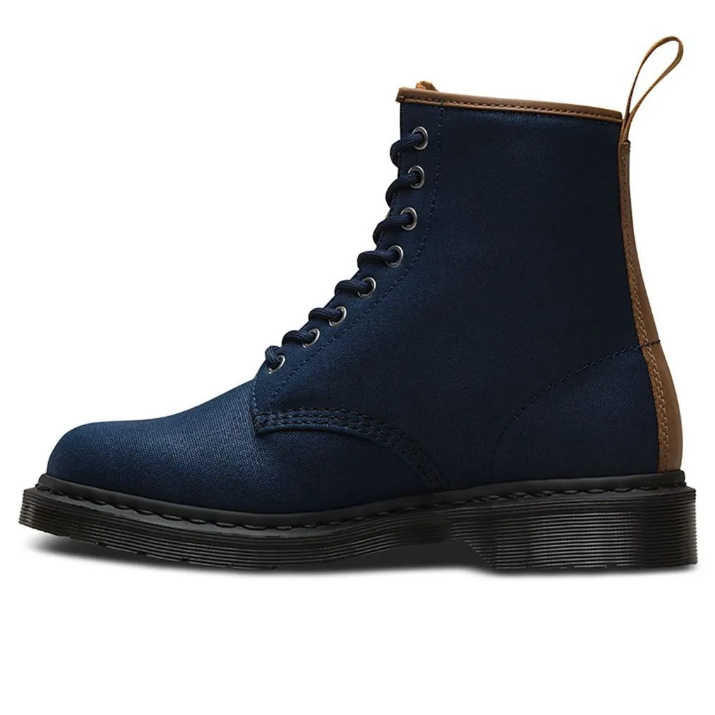 Dr. Martens Waxy New Laredo Canvas Leather Men's Biker Boots