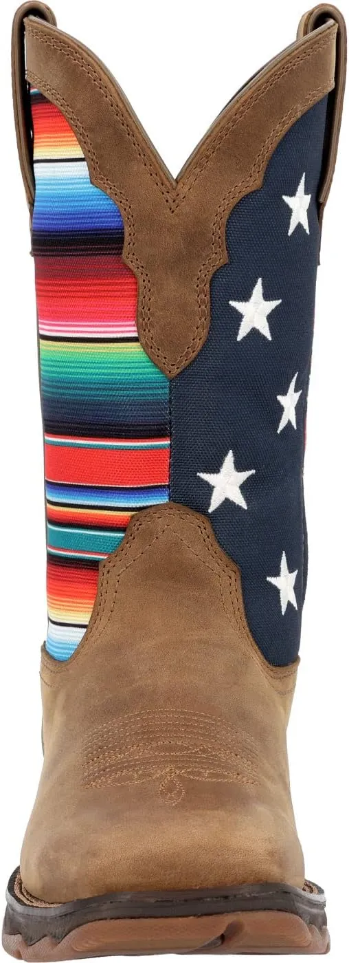 Durango Lady Rebel Women's Dusty Brown Serape Flag Western Boot