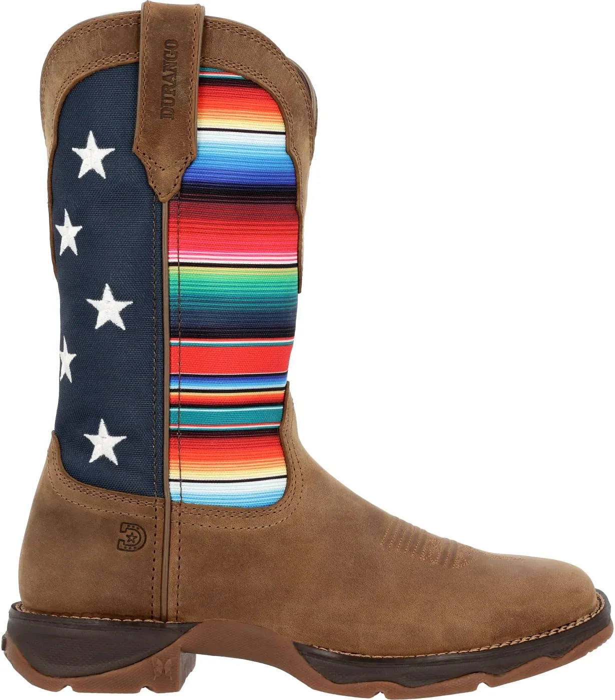 Durango Lady Rebel Women's Dusty Brown Serape Flag Western Boot