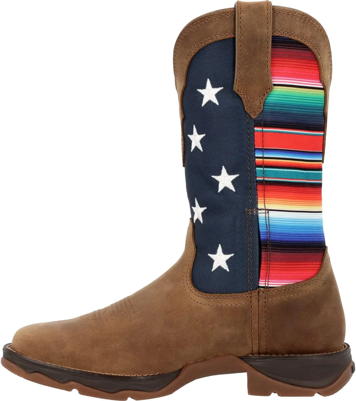 Durango Lady Rebel Women's Dusty Brown Serape Flag Western Boot