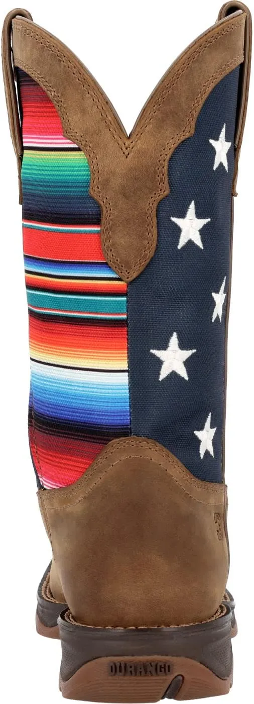 Durango Lady Rebel Women's Dusty Brown Serape Flag Western Boot