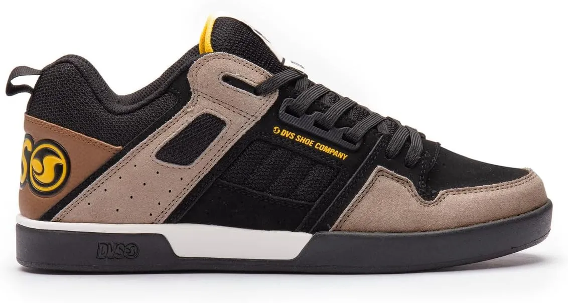 DVS Men's Comanche 2.0 Black Tan Low Top Sneaker Shoes
