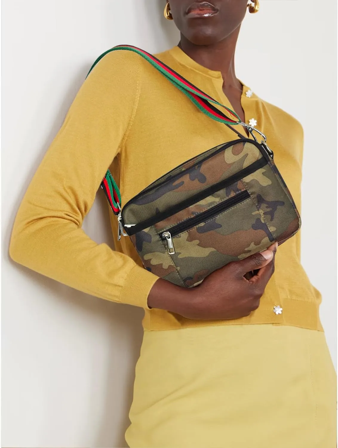 Dyalsa Small Crossbody Bags for Women Canvas Mini Crossbody Purse, Shoulder Bag Traveling Workout