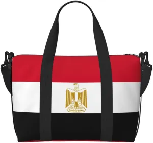 Egyptian flag Duffel Bags for Traveling, Lightweight Personal Item Travel Bags for Women, Gym Bags for Men