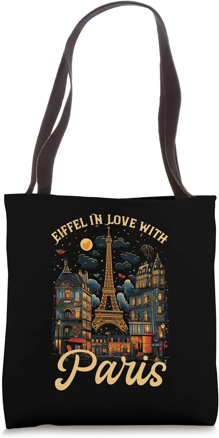 Eiffel in Love: A Parisian Affair Paris France Tote Bag