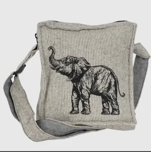 Elephant Zipper Closure Crossbody