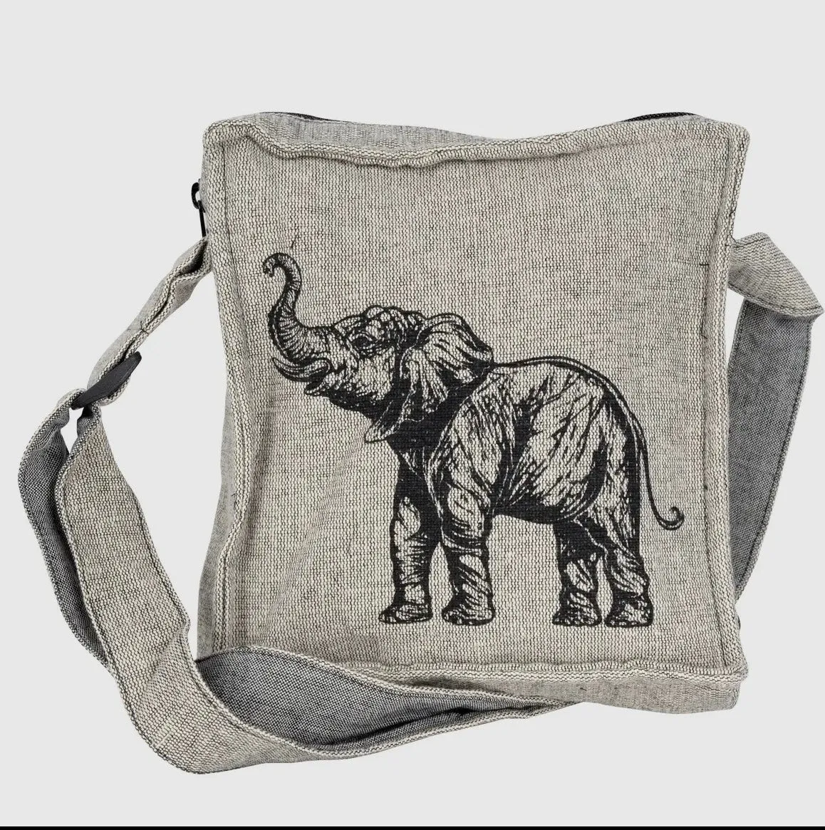 Elephant Zipper Closure Crossbody