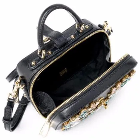 Embellished Camera Bag Black
