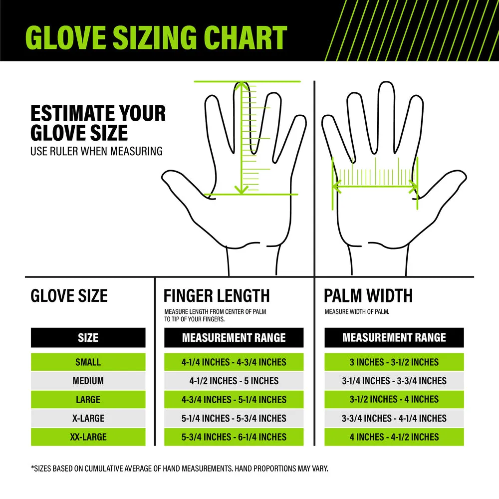ENHANCED COMFORT GOATSKIN LEATHER PALM GLOVES