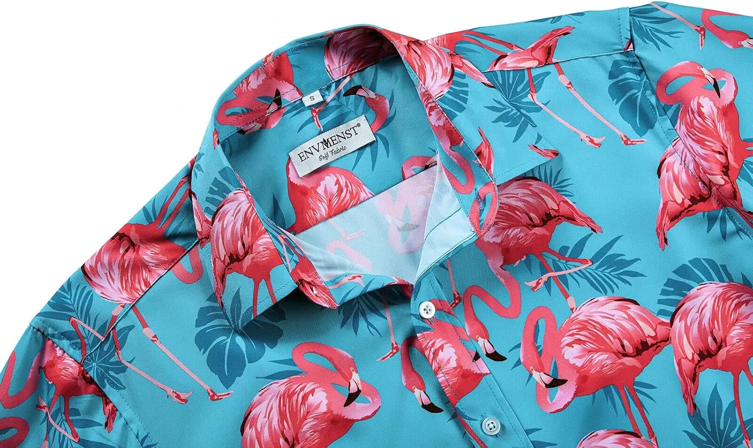 ENVMENST Hawaiian Shirt for Men Short Sleeve Beach Printed Summer Button Down Aloha Shirt(S-3XL)