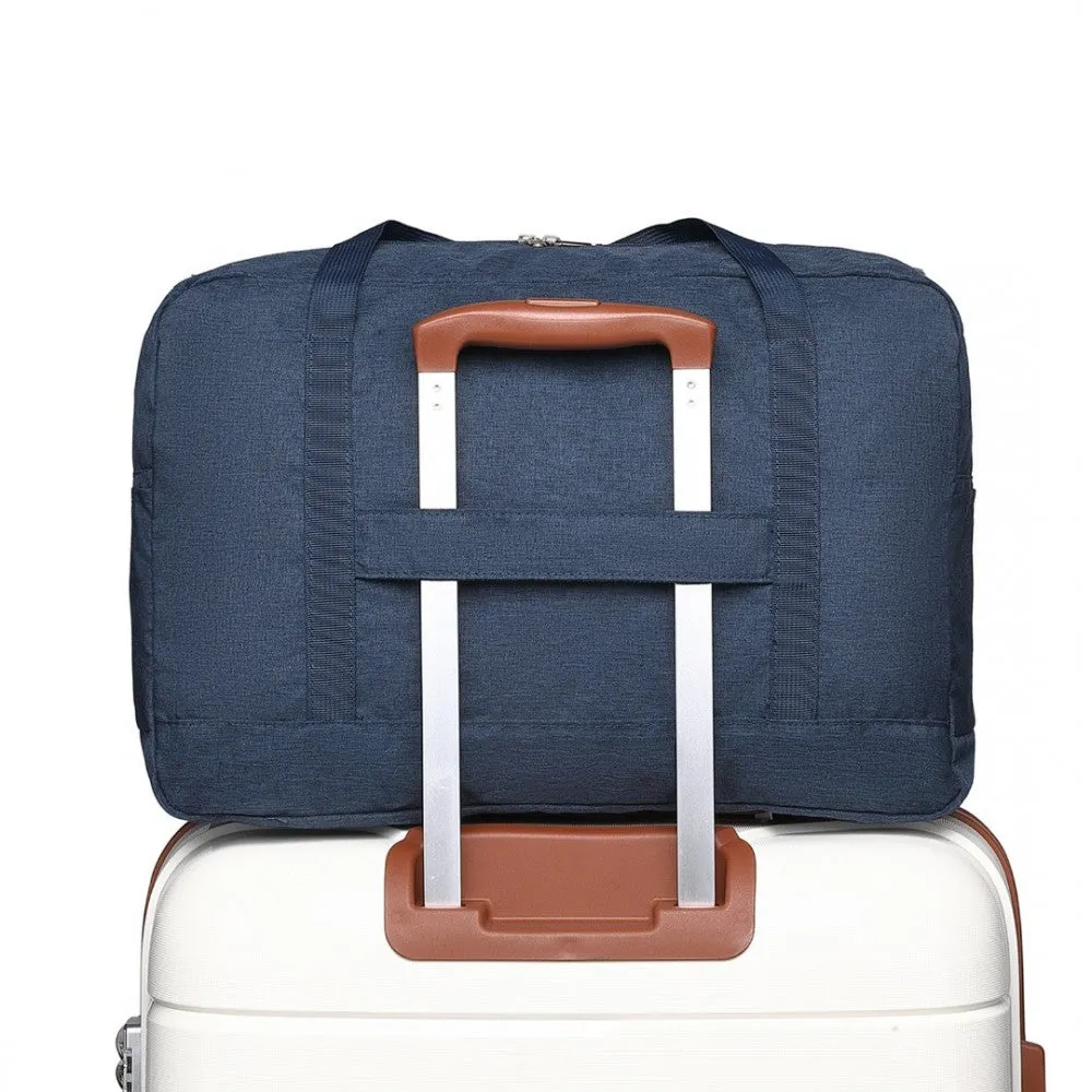 Eq2308 - Kono Foldable Waterproof Storage Cabin Travel Handbag - Navy