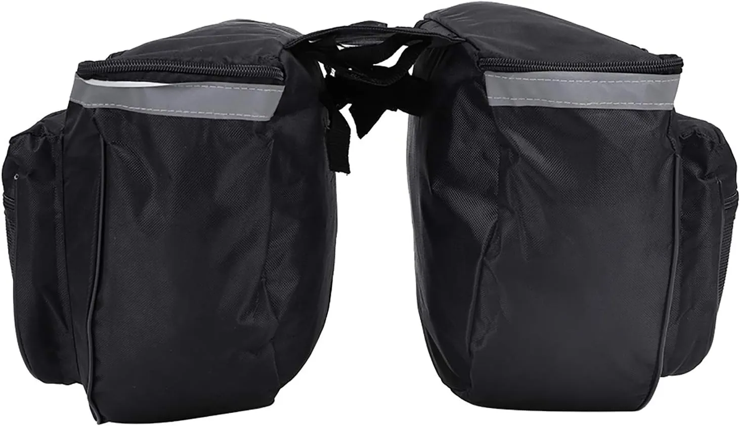 Estink Rear Carrier Bag, 25L Large Capacity 600d Fabric Mountain Road Rack Rear Seat Tail Carrier Trunk Double Pannier Bag Cycling Organizer, Black